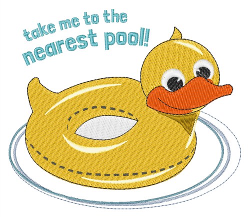 Pool Toy Machine Embroidery Design