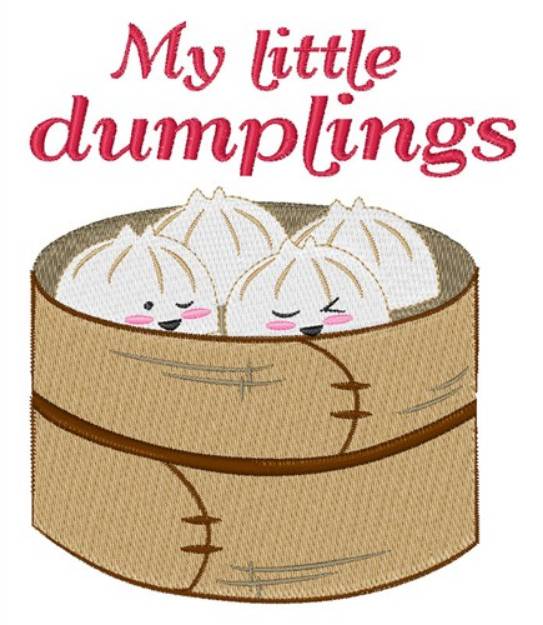 Picture of My Little Dumplings Machine Embroidery Design