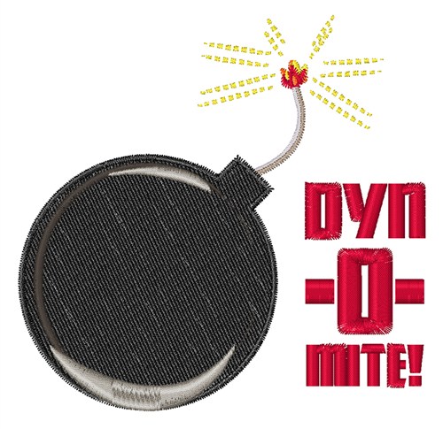 Dyn-O-Mite Machine Embroidery Design