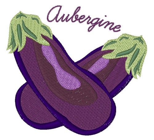 Aubergine Machine Embroidery Design