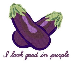 Picture of Purple Veggie Machine Embroidery Design