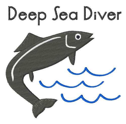 Deep Sea Diver Machine Embroidery Design