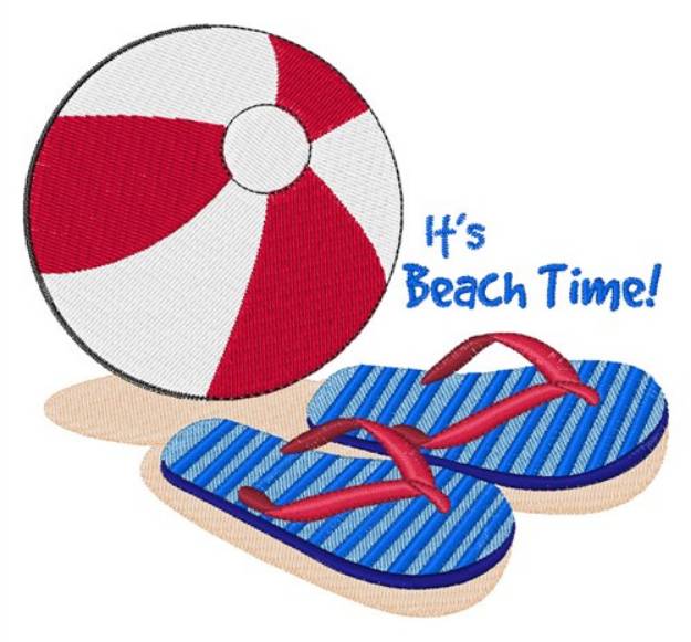 Picture of Beach Time Machine Embroidery Design