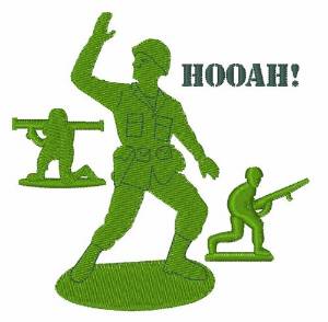 Picture of Hooah! Machine Embroidery Design