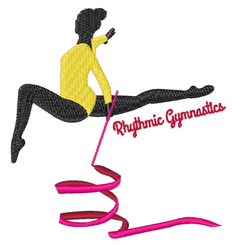 Rhythmic Gymnastics Machine Embroidery Design