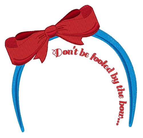 Fooled By Bow Machine Embroidery Design