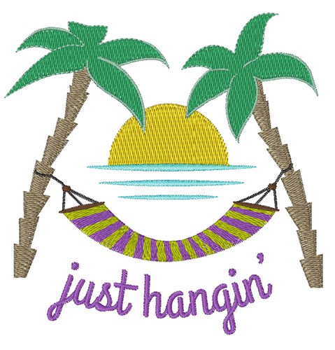 Just Hangin Machine Embroidery Design