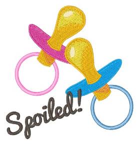Picture of Spoiled! Machine Embroidery Design