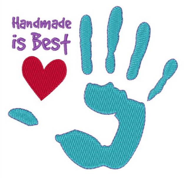Picture of Handmade Is Best Machine Embroidery Design