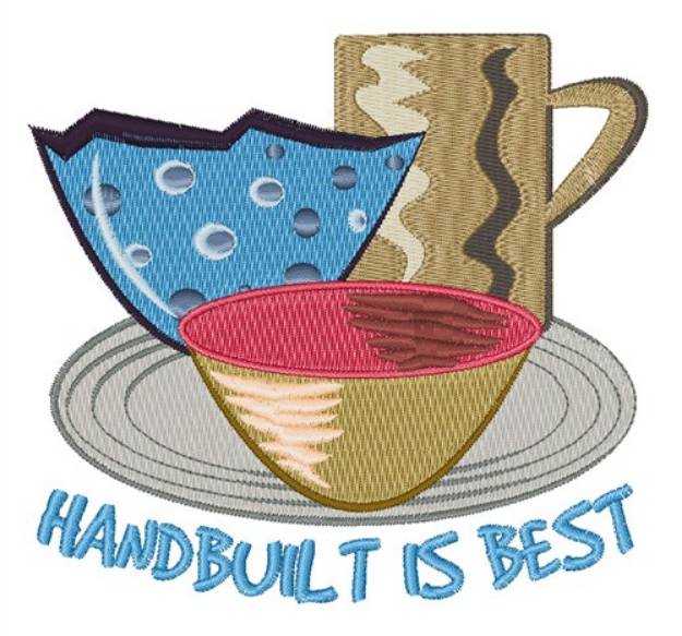 Picture of Handbuilt Is Best Machine Embroidery Design