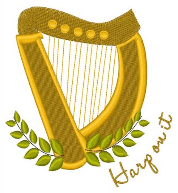 Picture of Harp On It Machine Embroidery Design