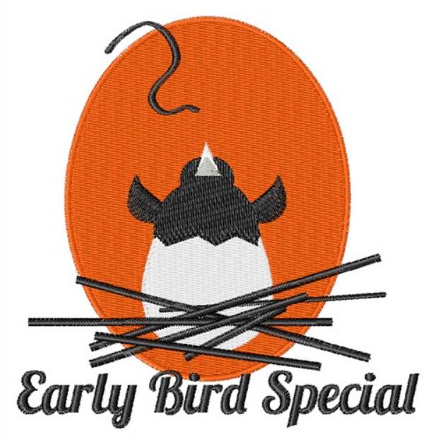 Picture of Early Bird Special Machine Embroidery Design