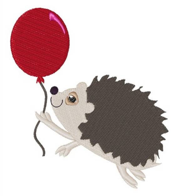 Picture of Balloon & Porcupine Machine Embroidery Design