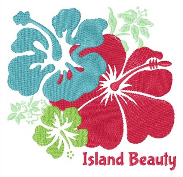Picture of Island Beauty Machine Embroidery Design