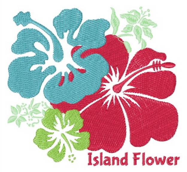 Picture of Island Flower Machine Embroidery Design