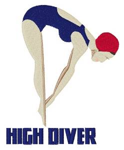Picture of High Diver Machine Embroidery Design