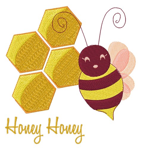 Honey Honey Machine Embroidery Design