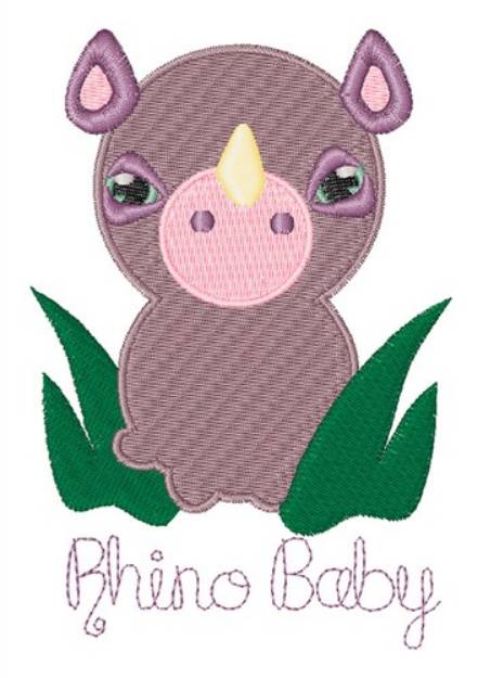 Picture of Rhino Baby Machine Embroidery Design