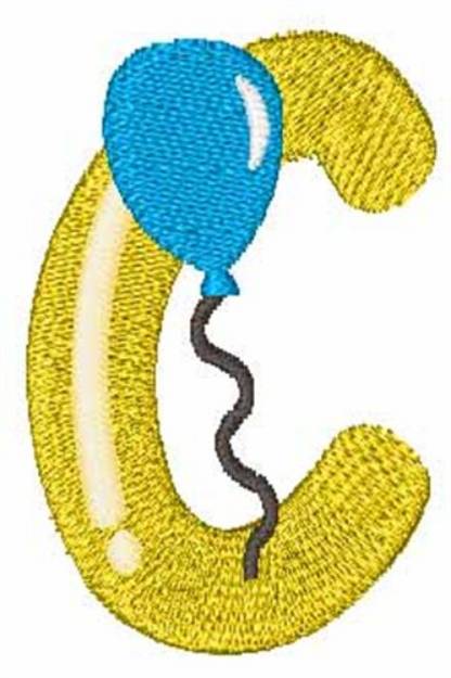 Picture of Party Balloon C Machine Embroidery Design