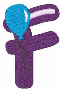 Picture of Party Balloon F Machine Embroidery Design