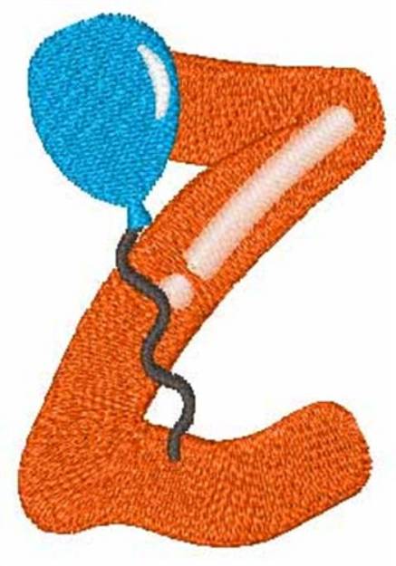 Picture of Party Balloon Z Machine Embroidery Design