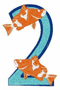 Picture of Double Fish 2 Machine Embroidery Design