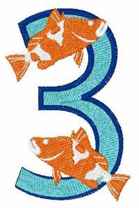 Picture of Double Fish 3 Machine Embroidery Design
