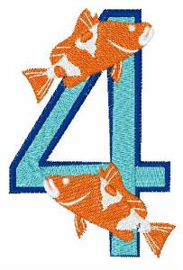 Picture of Double Fish 4 Machine Embroidery Design