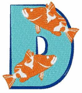 Picture of Double Fish D Machine Embroidery Design