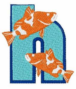 Picture of Double Fish h Machine Embroidery Design
