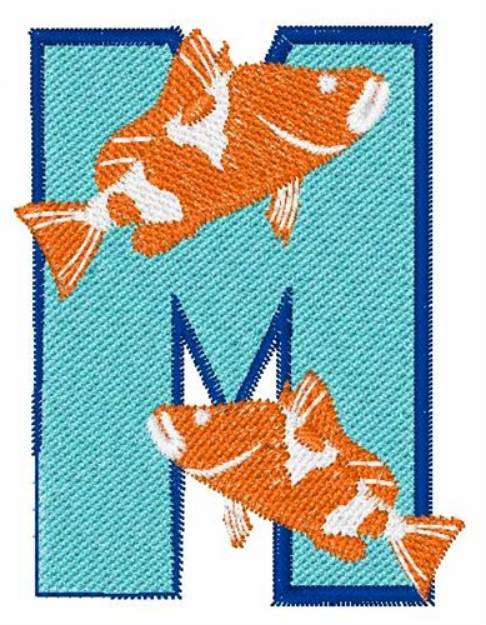 Picture of Double Fish M Machine Embroidery Design
