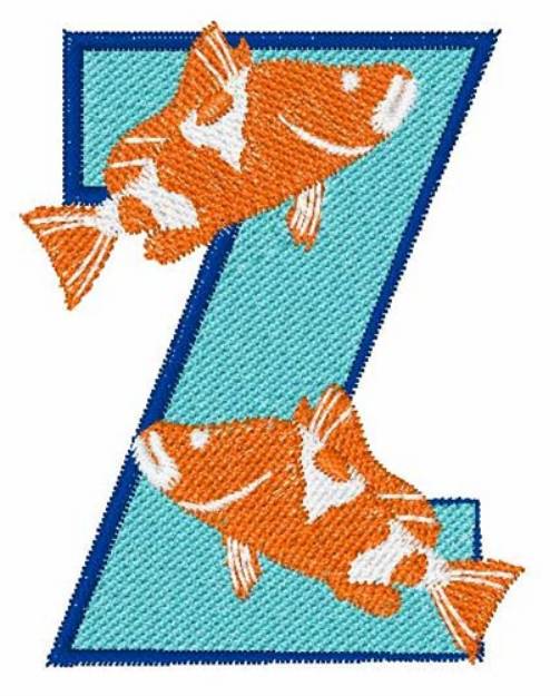 Picture of Double Fish Z Machine Embroidery Design