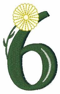 Picture of Yellow Flower 6 Machine Embroidery Design
