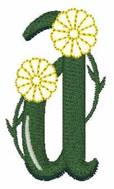 Picture of Yellow Flower a Machine Embroidery Design