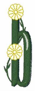 Picture of Yellow Flower b Machine Embroidery Design