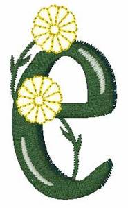 Picture of Yellow Flower e Machine Embroidery Design