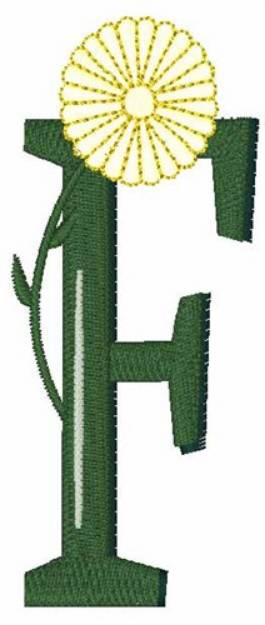 Picture of Yellow Flower F Machine Embroidery Design