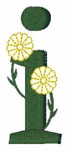 Picture of Yellow Flower i Machine Embroidery Design