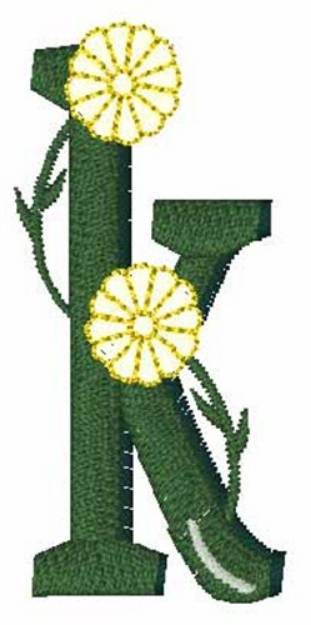 Picture of Yellow Flower k Machine Embroidery Design