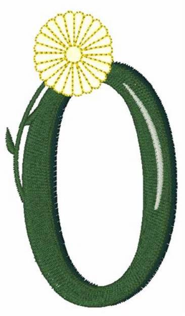 Picture of Yellow Flower O Machine Embroidery Design