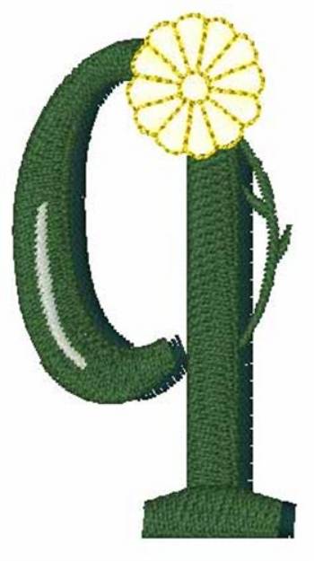 Picture of Yellow Flower q Machine Embroidery Design