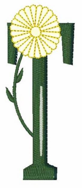 Picture of Yellow Flower T Machine Embroidery Design