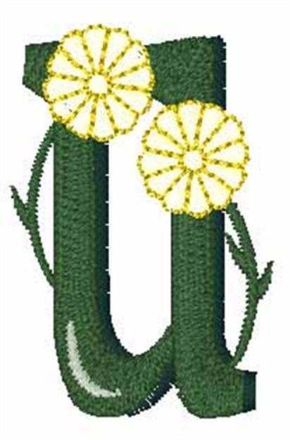 Picture of Yellow Flower u Machine Embroidery Design