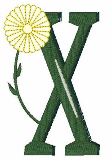 Picture of Yellow Flower X Machine Embroidery Design