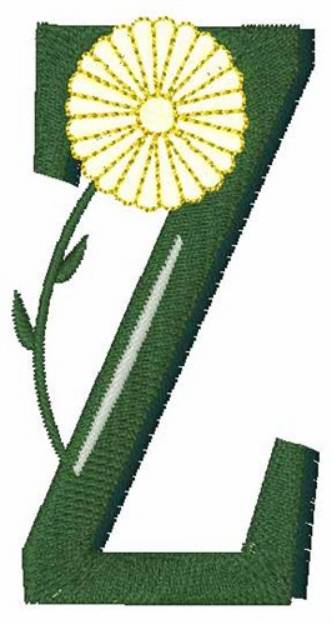 Picture of Yellow Flower  Z Machine Embroidery Design