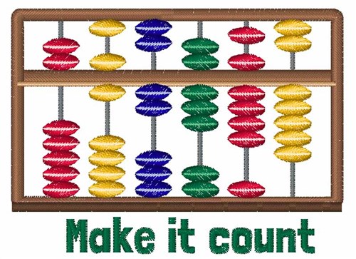 Make It Count Machine Embroidery Design