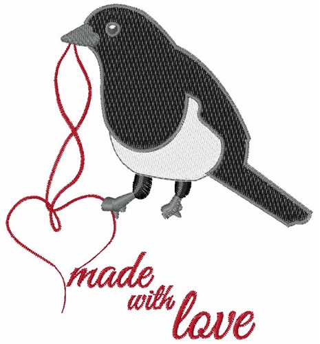 Made With Love Machine Embroidery Design