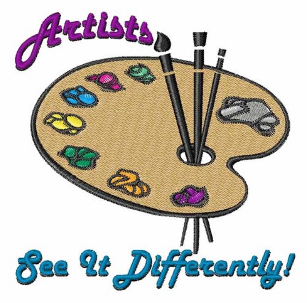 Picture of Artists See It Differently Machine Embroidery Design