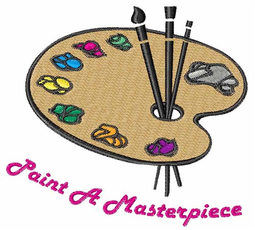 Paint A Masterpiece Machine Embroidery Design