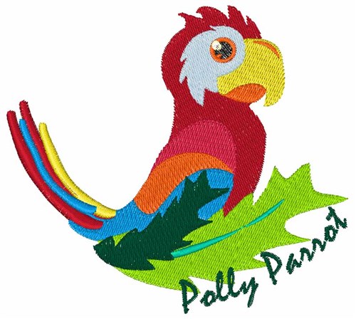 Polly Parrot Machine Embroidery Design
